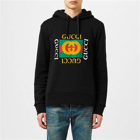 fake gucci logo hoodie|gucci distressed hoodie.